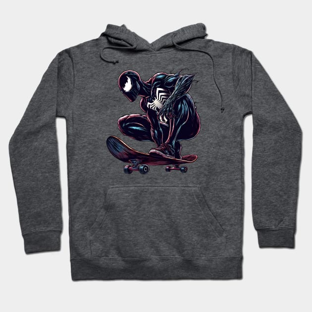 Unleash the Edge: Captivating Anti-Hero Skateboard Art Prints for a Modern and Rebellious Ride! Hoodie by insaneLEDP